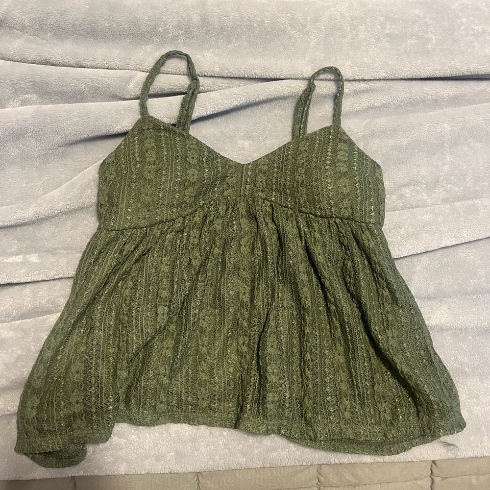 No Boundaries Olive Green Camisole Top